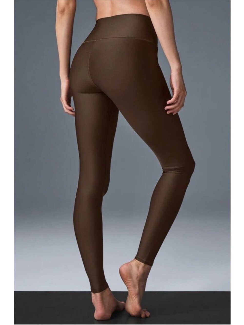 Alo Yoga 7/8 High Waist Airlift Leggings Espresso Sz S 4-6 W5766R - Picture 4 of 16